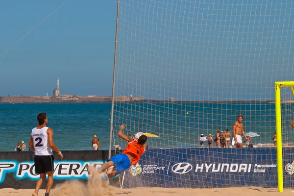 西班牙冠军的沙滩足球，2006 — 图库照片