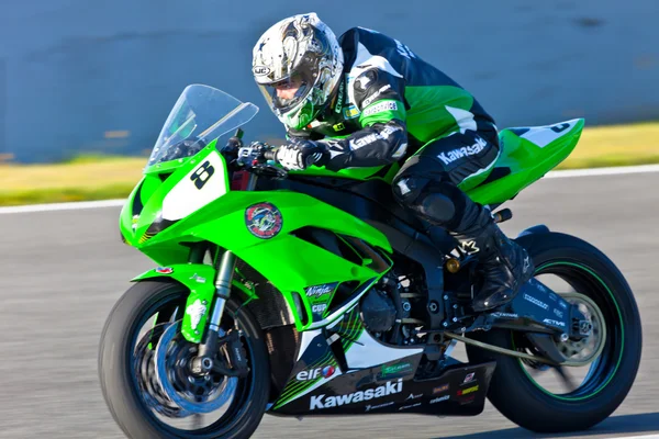 Adria Araujo pilota della Kawasaki Ninja Cup — Foto Stock