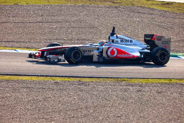 团队的迈凯轮 f1、 刘易斯 · 汉密尔顿 2011年 — 图库照片