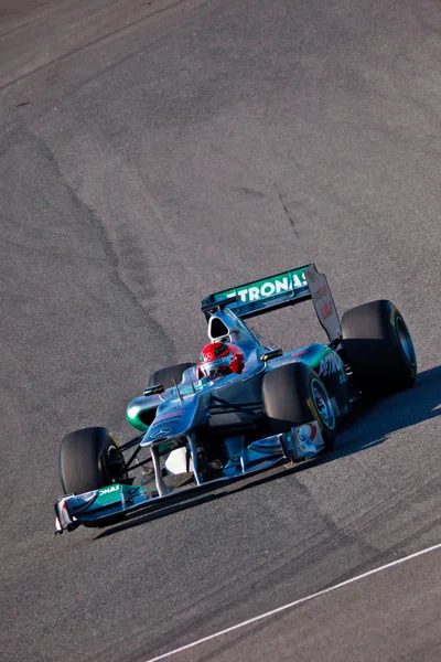 Team Mercedes Formel 1, Michael Schumacher, 2011 — Stockfoto