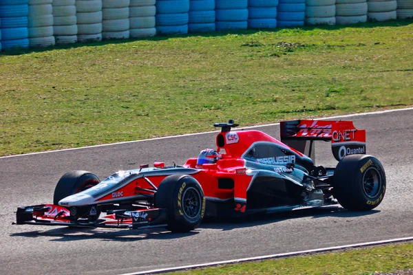 Equipo Virgin F1, Timo Glock, 2011 — Foto de Stock