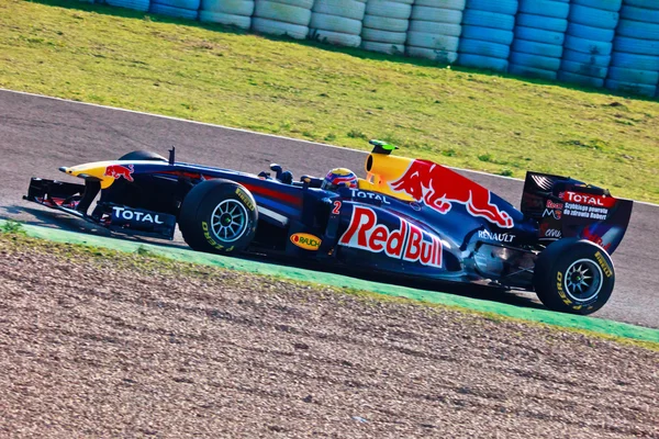 Η ομάδα της red bull racing f1, mark webber, 2011 — Φωτογραφία Αρχείου