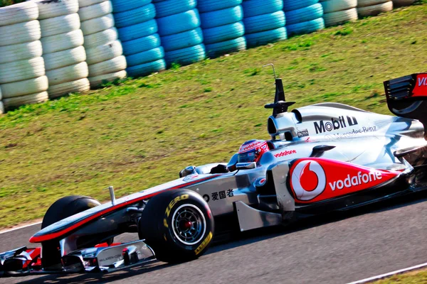 团队的迈凯轮 f1，詹森 · 巴顿，2011 — 图库照片