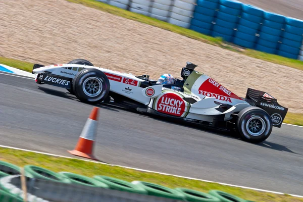 Официальная тренировка Формулы-1, 2005 — стоковое фото
