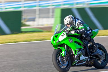 Adria Araujo pilot of Kawasaki Ninja Cup clipart