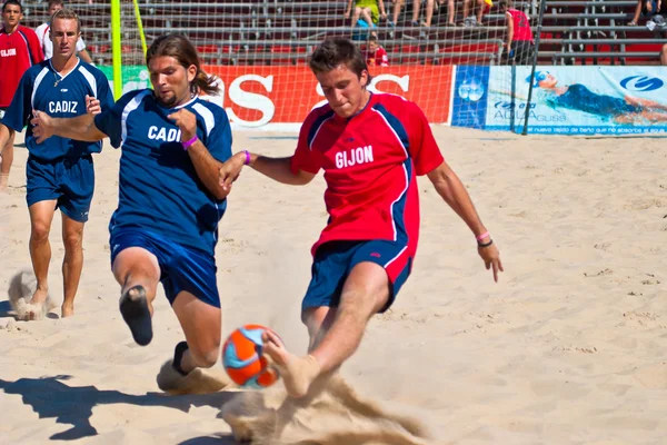 Іспанська чемпіонату з пляжного футболу, 2005 — стокове фото