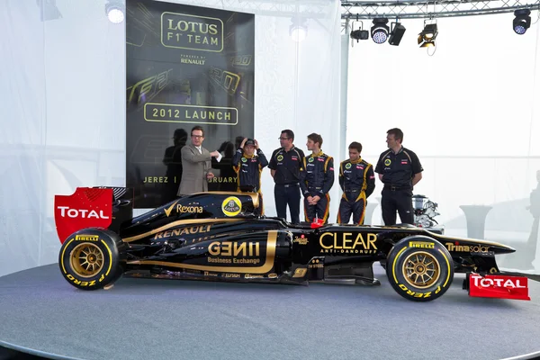 Presentation of the Lotus Renault E20, 2012 — Stock Photo, Image