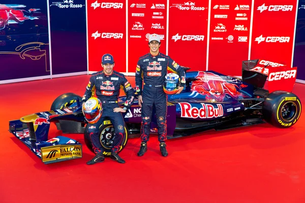 Apresentação do Toro Rosso STR7, 2012 — Fotografia de Stock