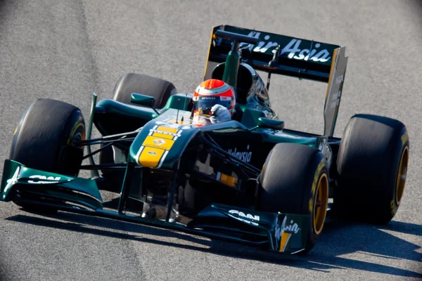 チームロータスの f1、ヤルノ ・ トゥルーリ、2011 — ストック写真