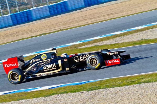 Команда Lotus Renault F1, Кими Райкконен, 2012 — стоковое фото