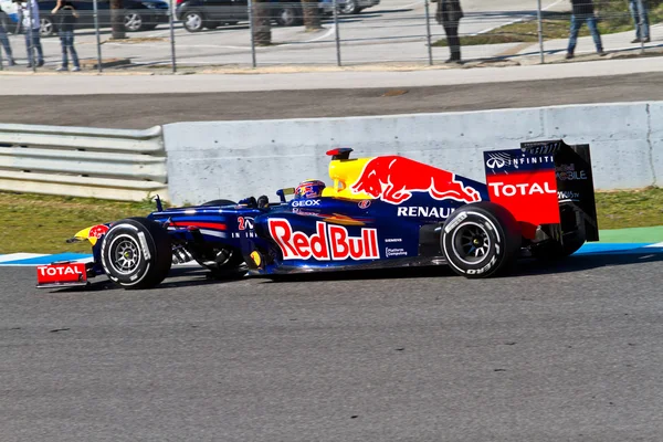Команда Red Bull F1, Марк Уэббер, 2012 — стоковое фото