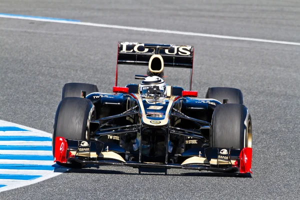 Team Lotus renault f1, Kimi Räikkönen, 2012 — Stockfoto