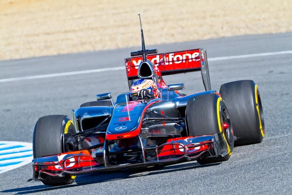 Команда McLaren F1, Дженсон Баттон, 2012 — стоковое фото