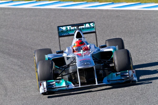 Mercedes f1, michael schumacher, l'équipe 2012 — Photo