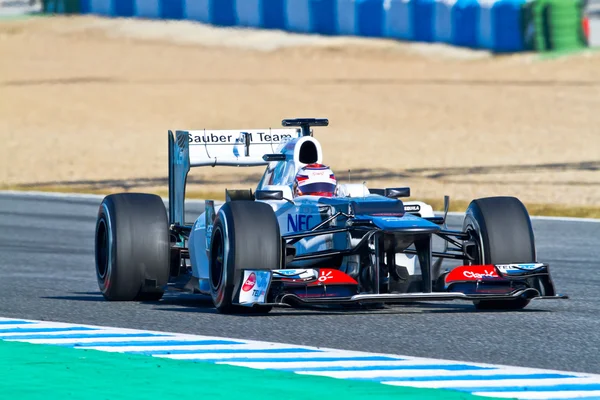Equipo Sauber F1, Kamui Kobayashi, 2012 — Foto de Stock