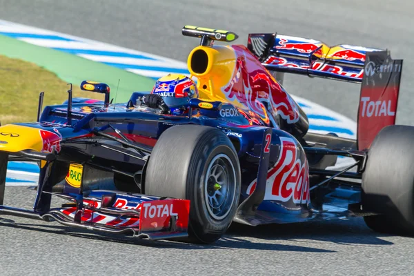 Команда Red Bull F1, Марк Уэббер, 2012 — стоковое фото