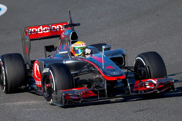 Echipa McLaren F1, Lewis Hamilton, 2012 — Fotografie, imagine de stoc