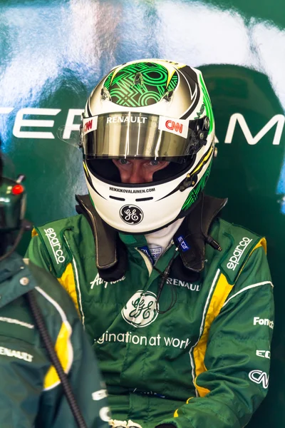 Equipe Catherham F1, Heikki Kovalainen, 2012 — Fotografia de Stock