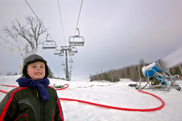 冬季滑雪度假 — 图库照片