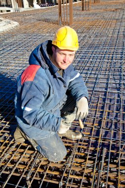 Construction worker at work clipart