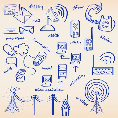 Communication Icon Set clipart