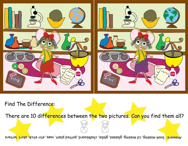 stock vector Find the Difference Game