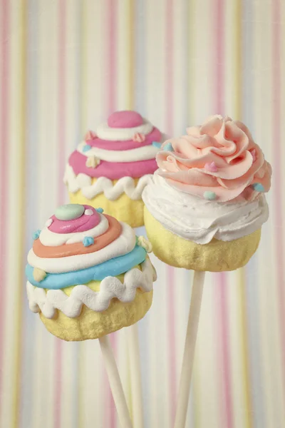 Kleurrijke cupcake POP 's — Stockfoto