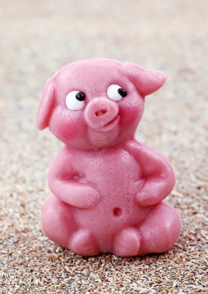 Marzipan pig — Stock Photo, Image