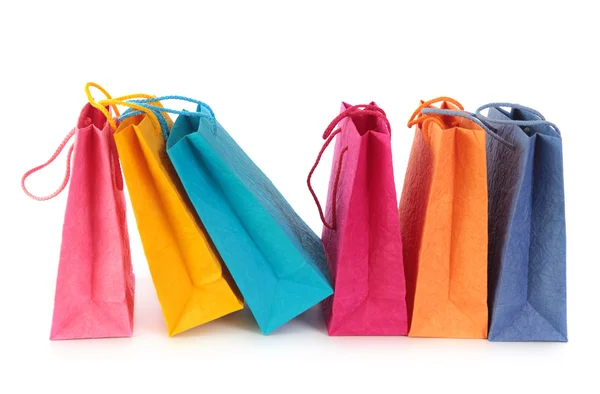 Barevné nákupní tašky — Stock fotografie