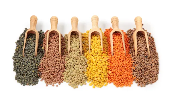 Group of lentils — Stock Photo, Image