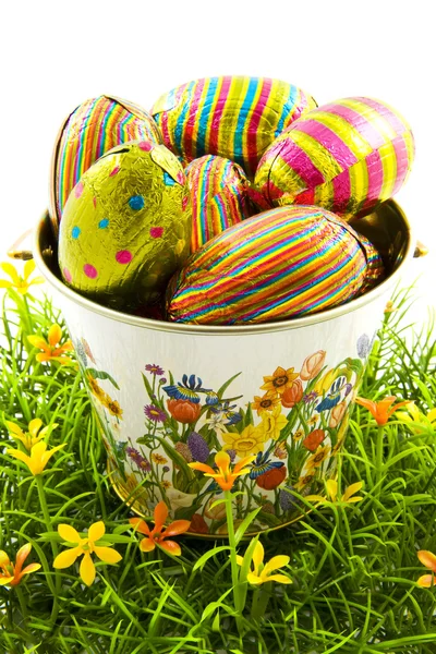 Wiadro Wielkanoc — Zdjęcie stockowe