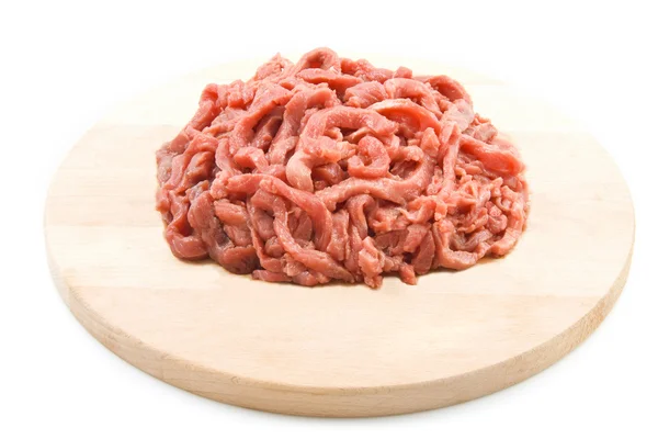 Čerstvé červené syrové maso — Stock fotografie