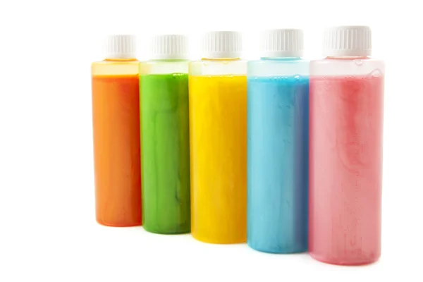 Sabão colorido em uma fileira — Fotografia de Stock