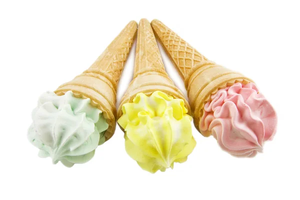 3 新鮮なアイスクリーム — ストック写真