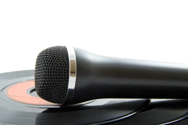 Microfono su plastica — Foto Stock