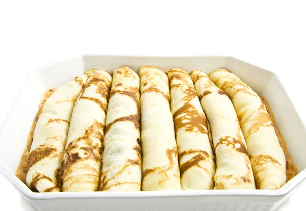 Filled pancakes — Stock Photo, Image
