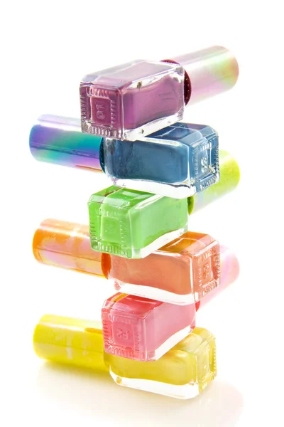 Smalto colorato per unghie — Foto Stock
