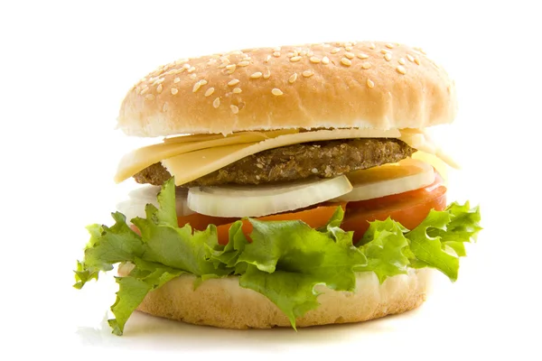 Délicieux Burger Fait De Pâte à Modeler Isolé Sur Fond Blanc Cheeseburger  Fait De Pâte à Modeler