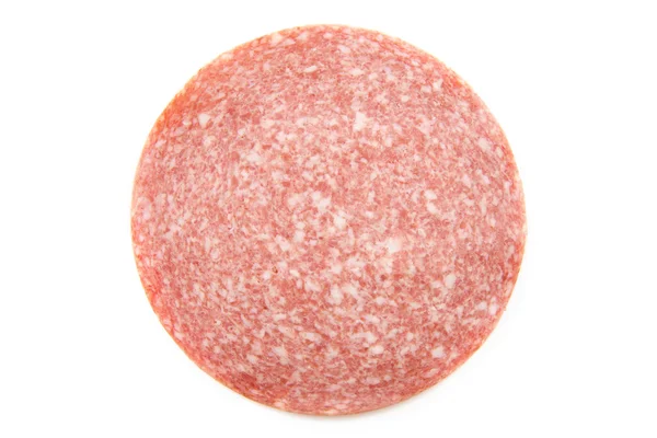 One slice of salami — Stock Photo, Image