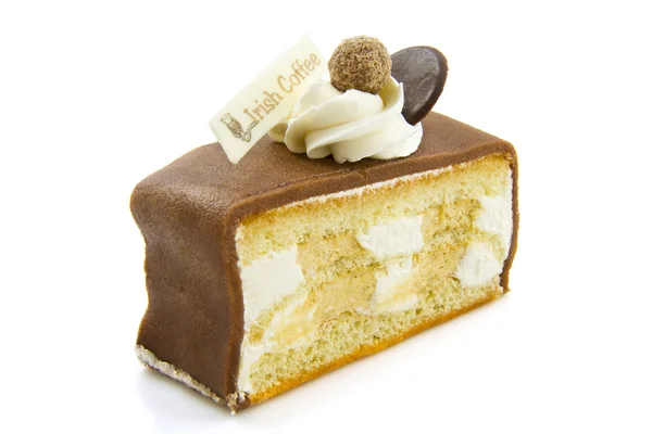 Torta de moca de chocolate — Fotografia de Stock