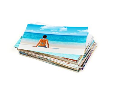 Stack of photos clipart