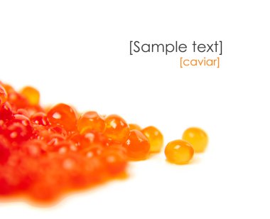 Red caviar closeup clipart