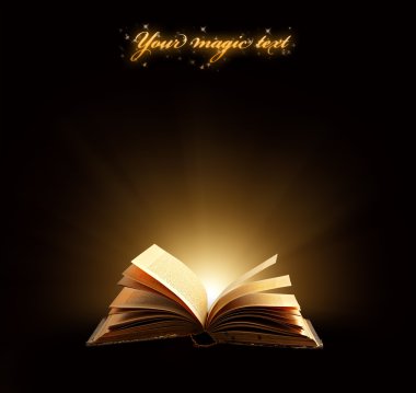 Magical book clipart