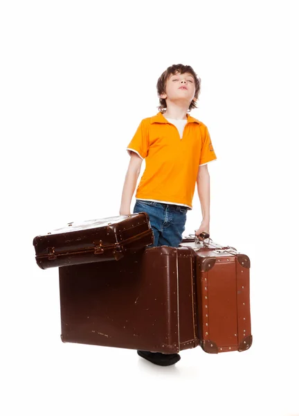 重いスーツケース — ストック写真