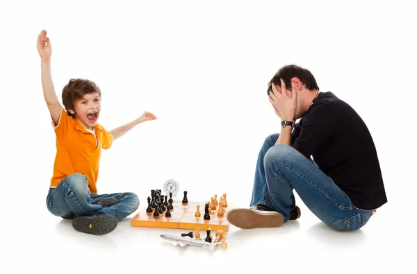 Vencido no xadrez — Fotografia de Stock