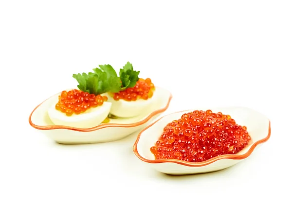 Oeufs au caviar rouge — Photo