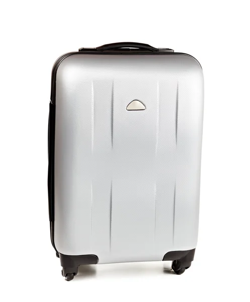 Срібні чемодан — стокове фото
