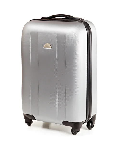 Silver suitcase — Stock Photo, Image