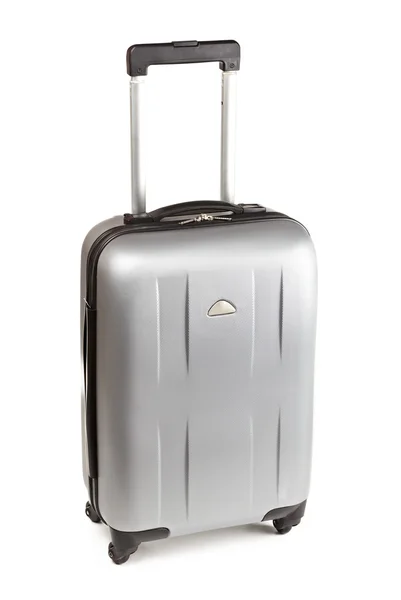Silver suitcase — Stock Photo, Image