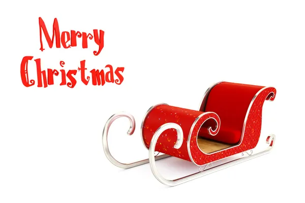 Santa sledge — Stock Photo, Image